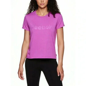 Reebok Women’s Pink cute Renew Short Sleeve  Jersey High Low T-shirt size medium